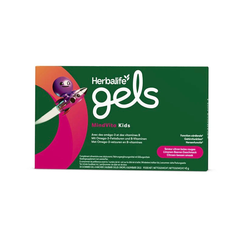 Gels MindVita Enfants Citron-Framboise 30 bonbons gélifiés à mâcher